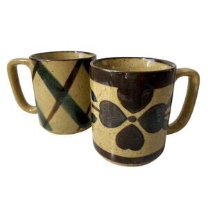 Handpainted Coffee Mug Set of 2